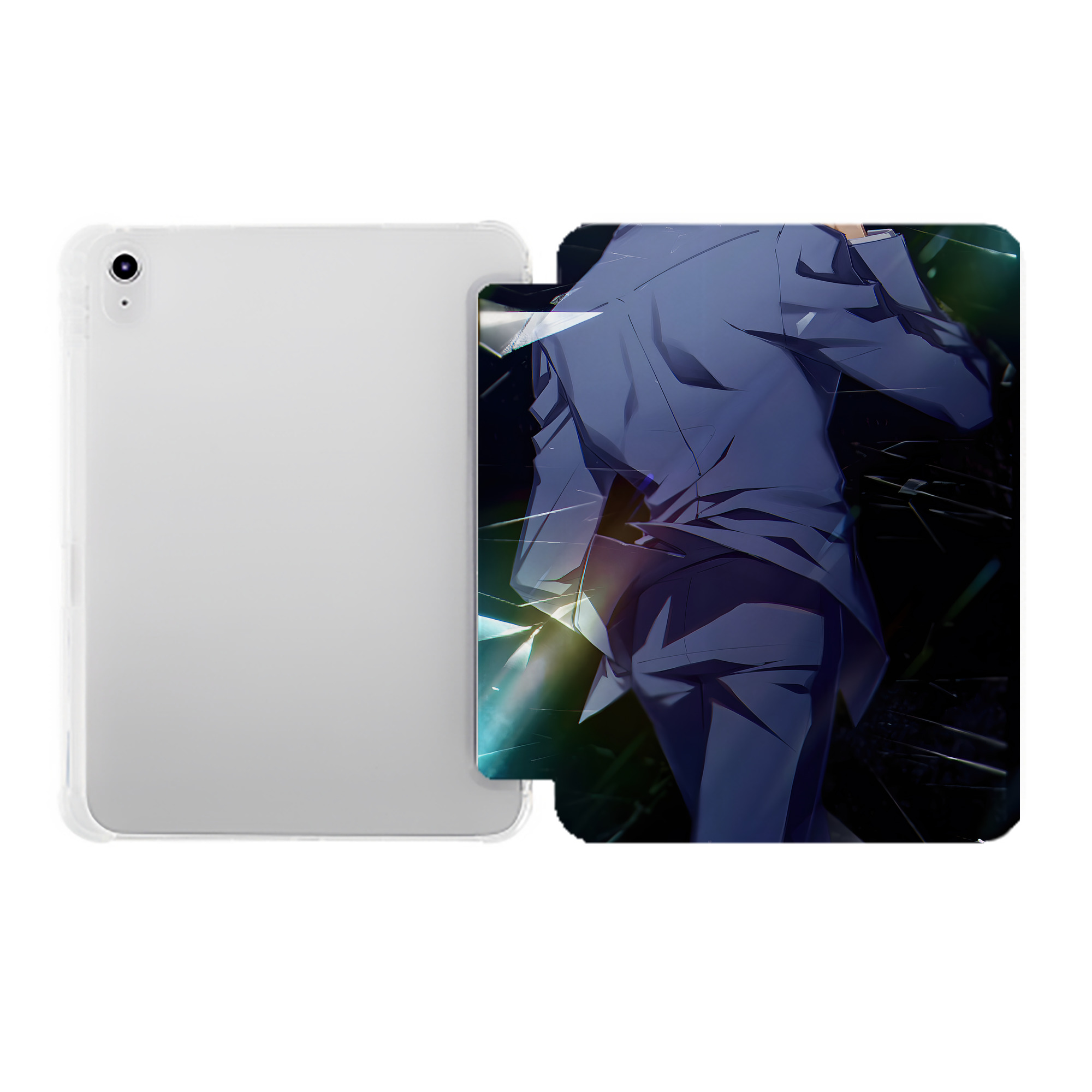 （画像用） 名探偵コナン Detective Conan IPad ケース ペン収納付き 三つ折りスタンド PUレザー×シリコン 対応機種9.5/10.5/10.9インチ